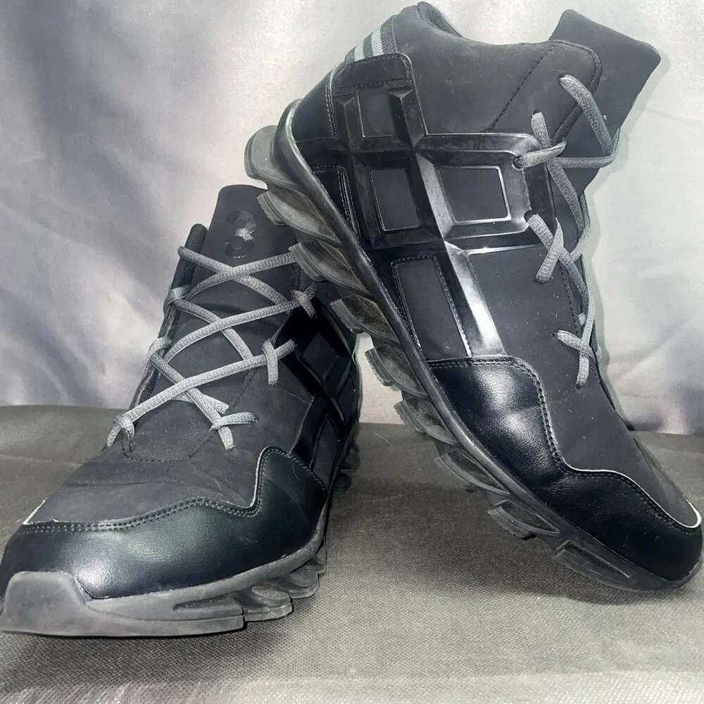 JOOMRA High Top Lace Up Sneakers Men's Black Size 48 EUR US 13-14 Casual Shoes - Picture 5 of 10
